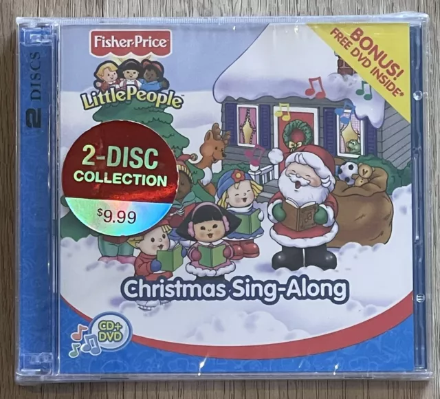 Fisher-Price Little People Christmas Sing-Along CD + BONUS DVD New & Sealed
