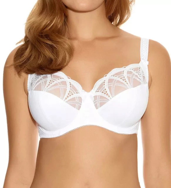 Fantasie Alex Bra White 30J Underwired Side Support Full Cup 9152 New