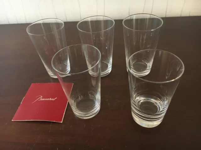 6 verres à thé / liqueur uni en cristal de Baccarat (prix à la pièce)