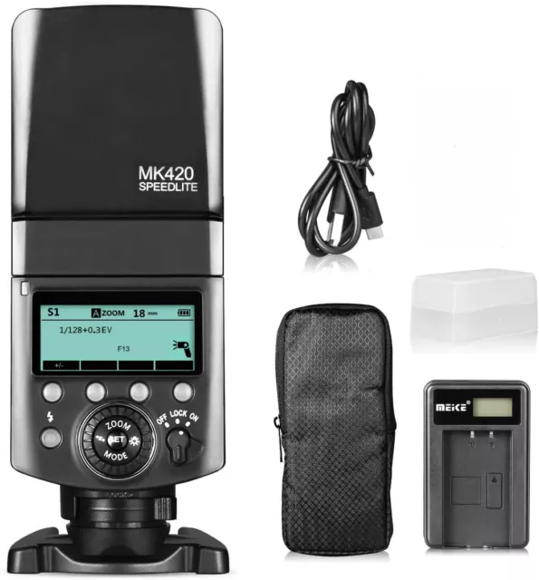 Meike MK420F TTL Camera Flash Speedlite With LCD Display For Fujifilm X Mount