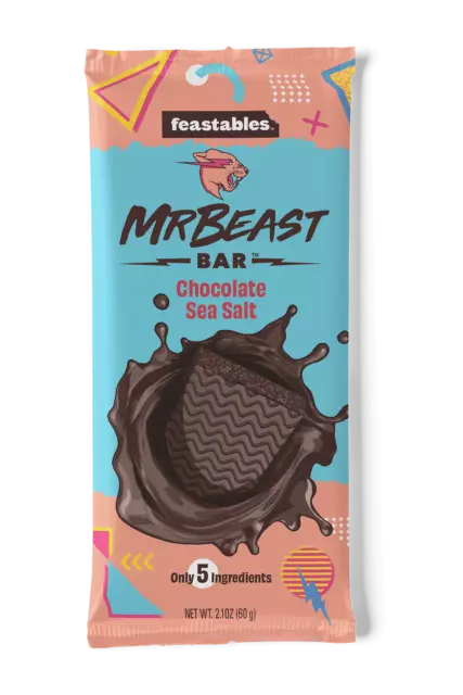 Mr Beast Feastables Chocolate Bars, Food & Drinks, Packaged