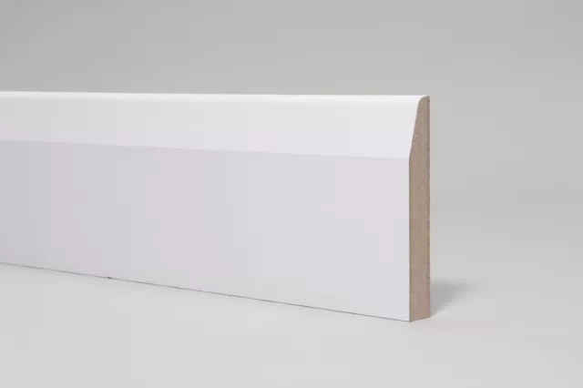 Skirting Board  White Primed MDF  Chamfered 119 x 14 x 2700mm