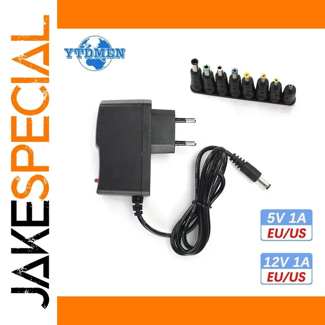 JAKESPECIAL – YTDMEN 8-Connector AC-DC Power Adapter 5V/12V 1A EUR 32 ...