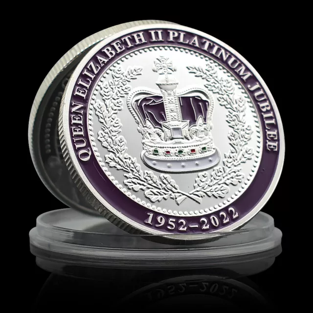 Queen Elizabeth II Platinum Jubilee Silver Coin Crown Coronation Coin Collection