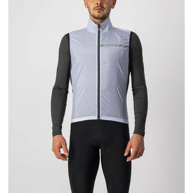 Castelli Gilet Antivento Squadra Stretch Silver Gray/Dark Gray