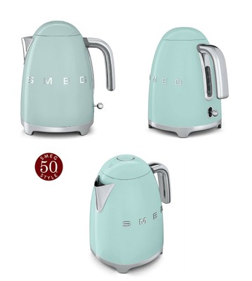 Vert Pastel KLF03PGEU SMEG SMEG Kettles 50s Style 1,7 L Bouilloire Électrique 