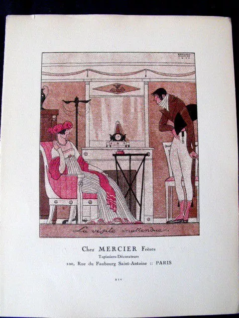 The Unexpected Visit to Chez Mercier Page pub Gazette du Bon Ton 1920s