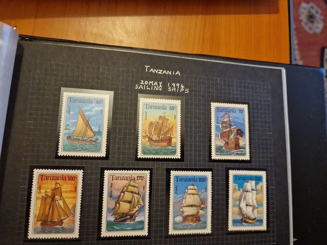 Tanzania 1994 Sg 1791-1797 Sailing Ships   Mnh