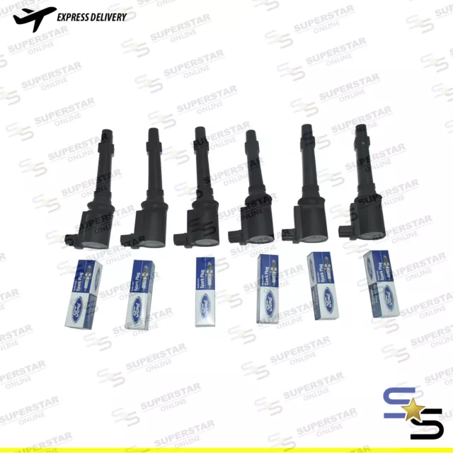 SUITE ; FORD  FALCON BA BF FG-LPG TERRITORY IGNITION COILS + 0.7mm SPARK PLUGS A