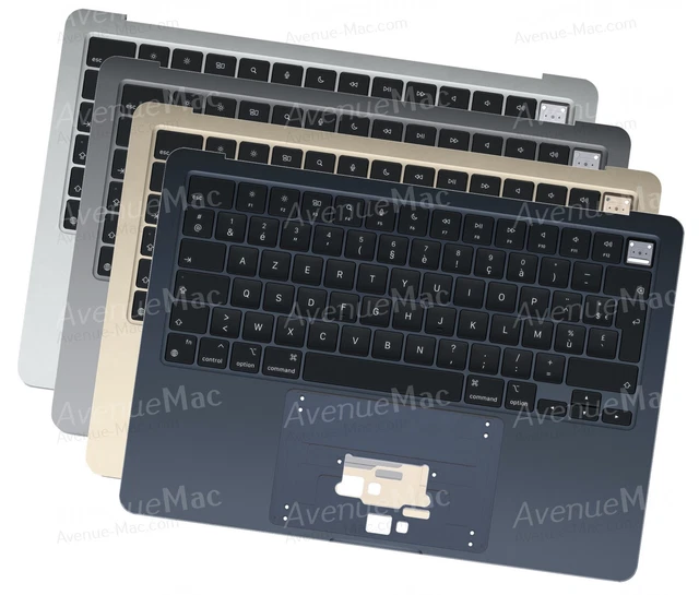 Topcase + Touch Bar + Clavier AZUR MacBook Pro 13" A2159 – Argent, Neuf