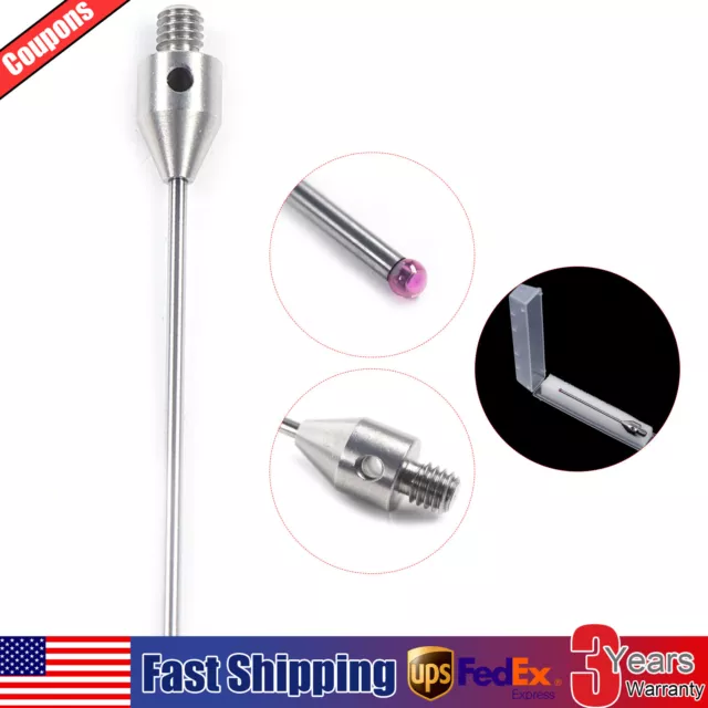 CMM Touch Probe Styli M4 Thread 2mm Ruby Ball 50mm Long CMM Stylus A-5003-4797