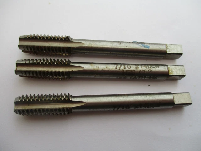 Maschio Conico E Maschio Cilindrico 1/8" X 40 BSW In Acciaio Al Tungsteno - Per Filettatura A Destra Su Metalli Soffici