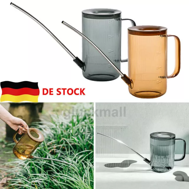 2 Stück Plastikgießkanne 1000ml In / Outdoor Kleine Gießkanne für Blumen DE N9Q9