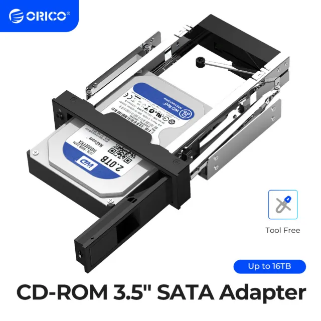 ORICO 5.25inch Tray-Less Hot-Swap Mobile Rack for SATA 3.5" Hard Drive HDD Dock