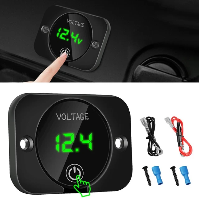 Voltmètre Numérique 6-100V DC Pour Voiture, Bateau, Camping-car - Monitoring Batterie 12V/24V