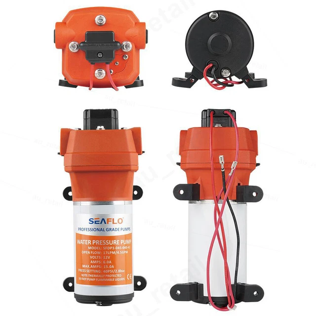 Seaflo 55PSI Pressure 12V Water Pump 11.3LPM For Caravan RV Boat Camper Trailer main image 0