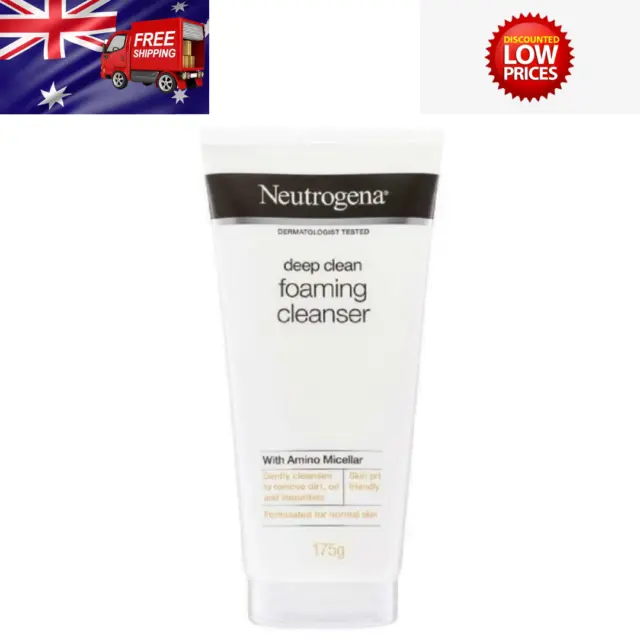 Original Neutrogena Deep Clean Foaming Cleanser Controls Oil Face Wash 175g