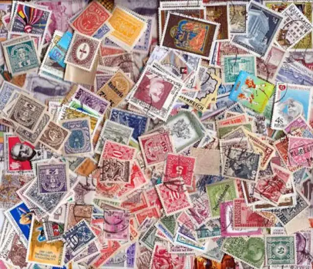 Österreich Briefmarken Sammlung - 500 Verschiedene Briefmarken