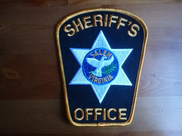 SALEM SHERIFF VIRGINIA PATCH Office VA USA obsolete