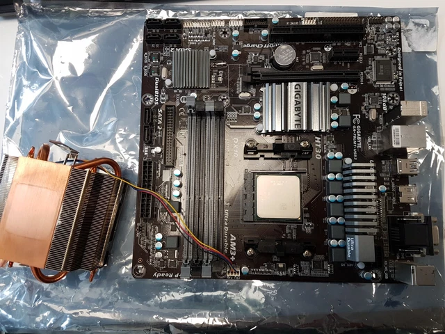 GIGABYTE AMD FX Socket AM3 HT3.0 DDR3 Motherboard CPU INCLUDED £45.00 ...