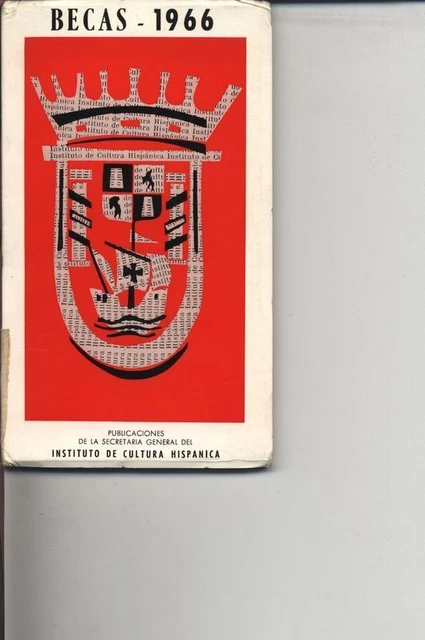 BECAS 1966. Instituto de Cultura Hispanica EUR 11,70 PicClick FR