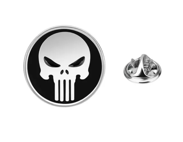 Pin's Badge  Broche The Punisher Tete De Mort Crane Metal