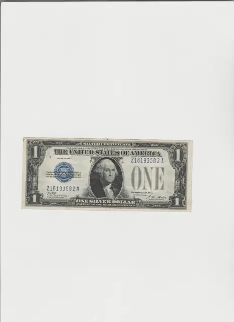 1928-A $1 Funny Back Silver Certificate Blue Seal High grade Lightly Circulated