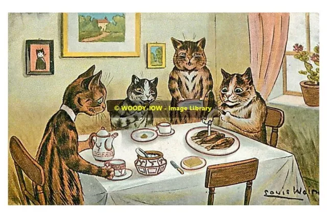 rp10218 - Louis Wain Cats - Manx Kippers - print 6x4