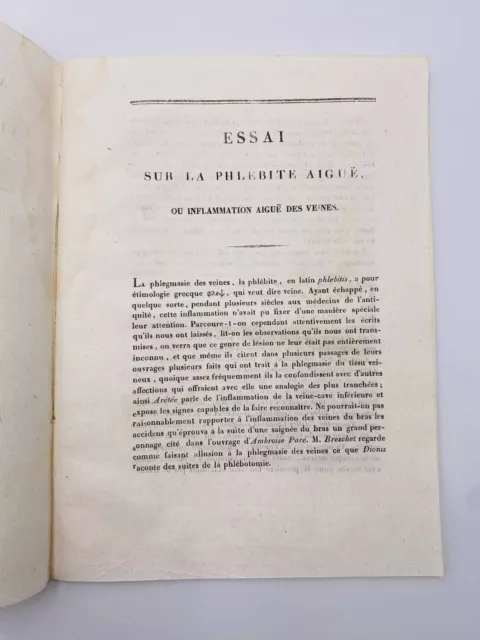 Essai sur la phlébite aiguë - M. C. V. Loreille-Lesjardins - 1826 2