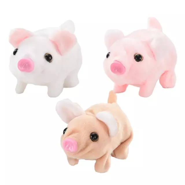 Jouet électronique cochon en peluche, bouche mobile douce, cadeau