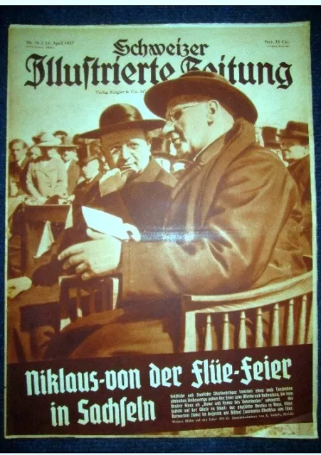 SCHWEIZER ILL. ZEIT. Fete Sachseln Belgique Degrelle Peche Pacifique Légion 1937