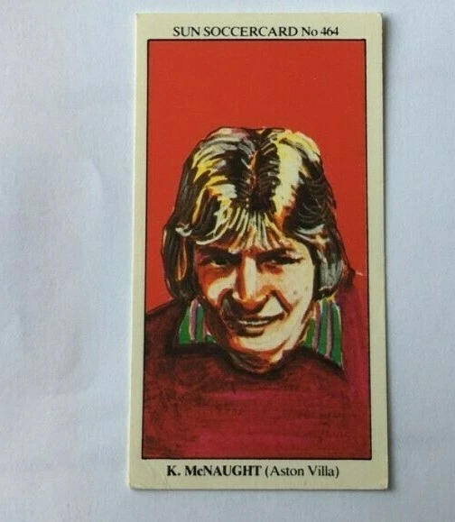 The Sun Soccer Cards 1978-79 #464 Ken Mcnaught Aston Villa