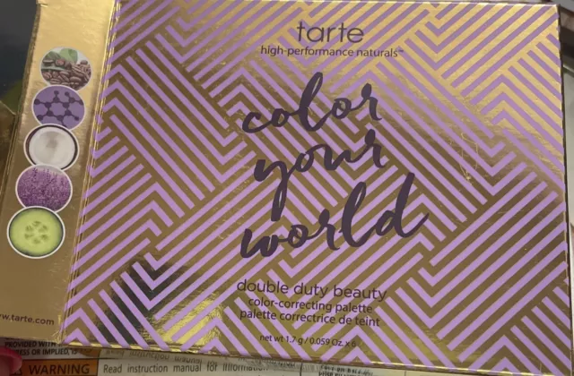 Tarte Color Your World doppelte Aufgabe Schönheit farbkorrigierende Palette 1,7 g