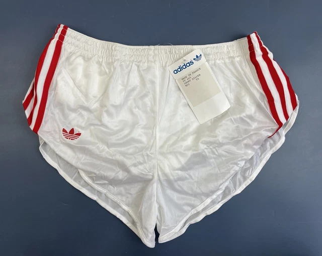 Pantaloncini Da Calcio Da Corsa Adidas Anni '90 Bianchi Taglia 6 Adulti