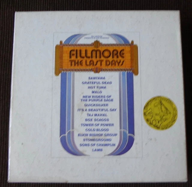 FILLMORE - THE Last Days 3 LP Box Set w/ Booklet, Poster and 