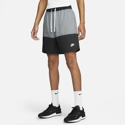 Pantaloncini Nike Swoosh Bermuda Dm6831-010 Short Grigio Dri Fit Originale Nero