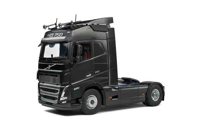 1:24 SOLIDO Volvo Fh16 Globetrotter Xl Tractor Truck 2-Assi 2021 Black SL2400102