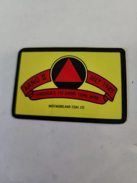 Vintage 1985 NOS Westmoreland Arno II Virginia’s 1st Diesel Coal Mine Sticker
