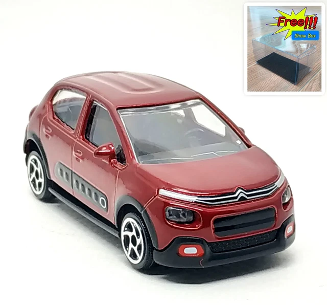 Voiture Miniature Majorette Citroën C3 2001 Bleu Métallisé - Échelle 1:58, Roues 5U, Neuve