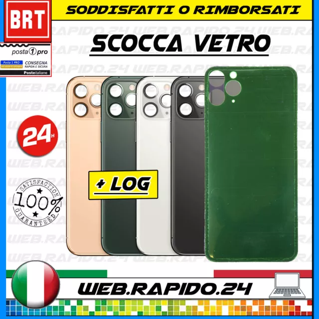 Vetro Back Cover Scocca Posteriore Apple Iphone 11 Pro Big Hole Copri Batteria!!