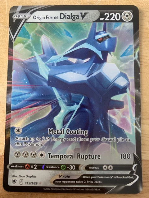 ORIGIN FORME DIALGA V - 113/189 - Astral Radiance - NM/M - Pokemon Card ...