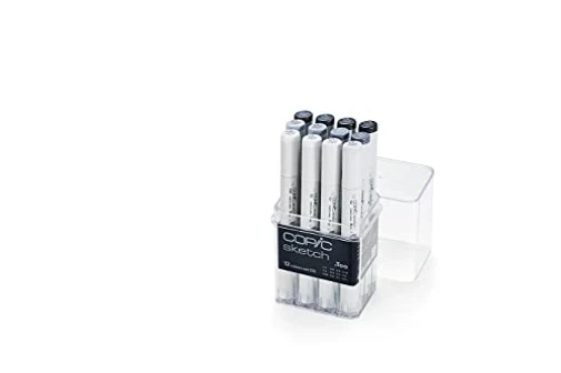 12 COPIC® Sketch Layoutmarker farbsortiert 1,0 + 6 NEW
