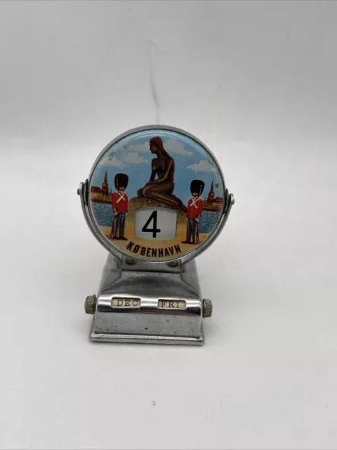 Vintage Perpetual Flip Numbers Kobenhavn Desk Calendar