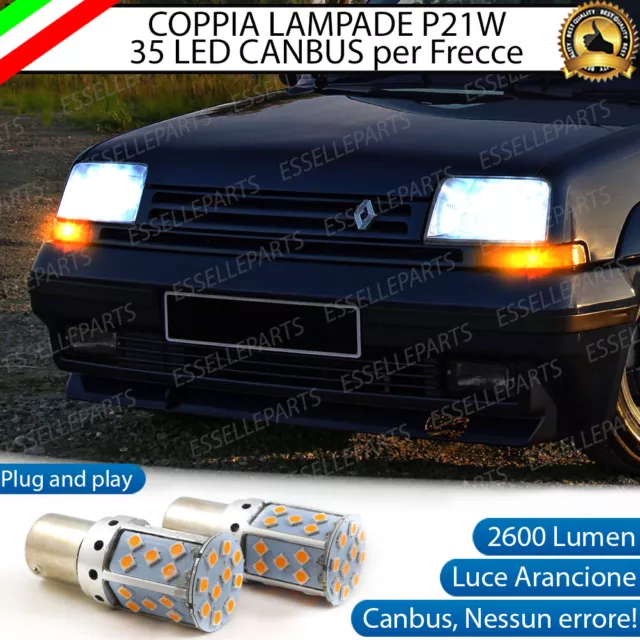 Coppia Lampade Frecce A Led Anteriori Renault 5 P21W Ba15S Canbus No Error
