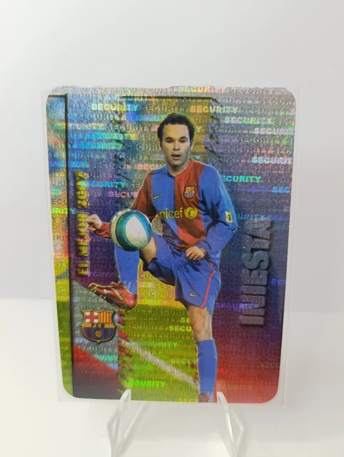 43 ANDRES INIESTA FC BARCELONA MUNDICROMO FICHAS DE LA LIGA