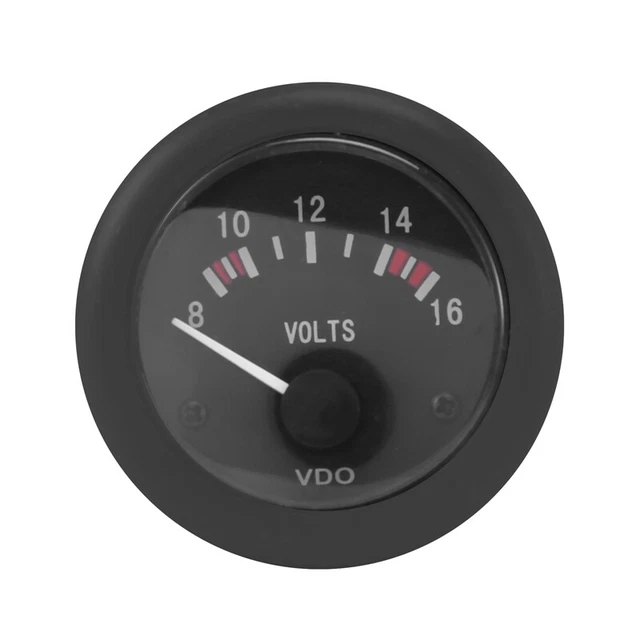 Voltmètre 52 Mm ELING – Jauge Tension 8-16V, Rétroéclairage 8 Couleurs, Alarme, étanche IP67, Pour Bateau, SUV, RV