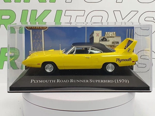 DIE CAST 1/43  PLYMOUTH ROAD RUNNER SUPERBIRD (1970)  VOITURES AMÉRICAINES