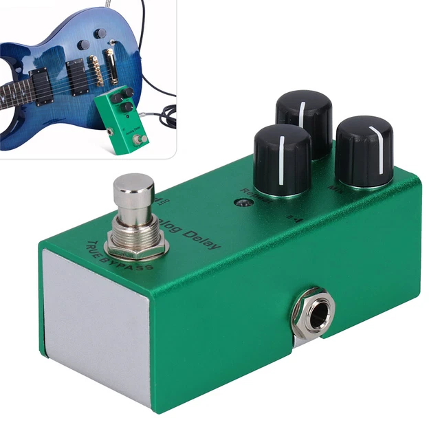 Guitar Effect Pedal Mini True Bypass Analog Delay Portable Aluminum Alloy DC FST