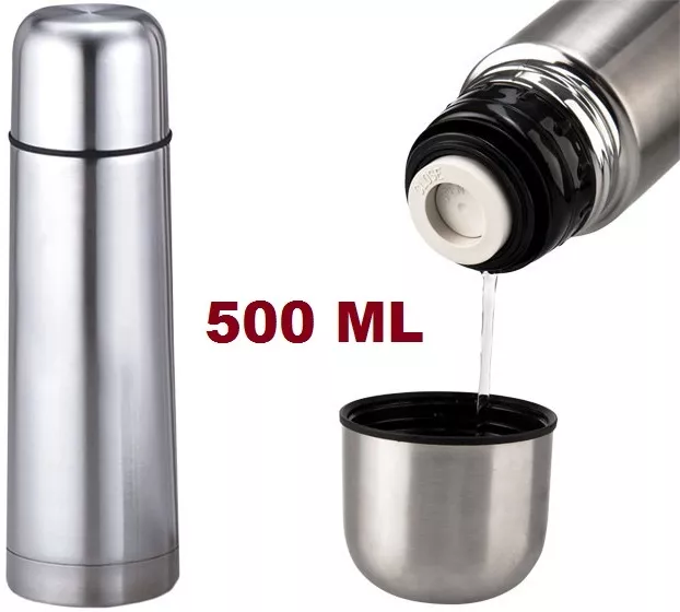 TERMO ACERO INOXIDABLE 500 ML 1/2 litro agua caliente y fria tee cafe leche  EUR 13,90 - PicClick FR