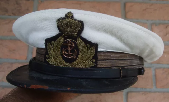 2WW Berretto BIANCO Regia MARINA Sommergibile FREGIO U-Boat Arditi Coloniale RSI